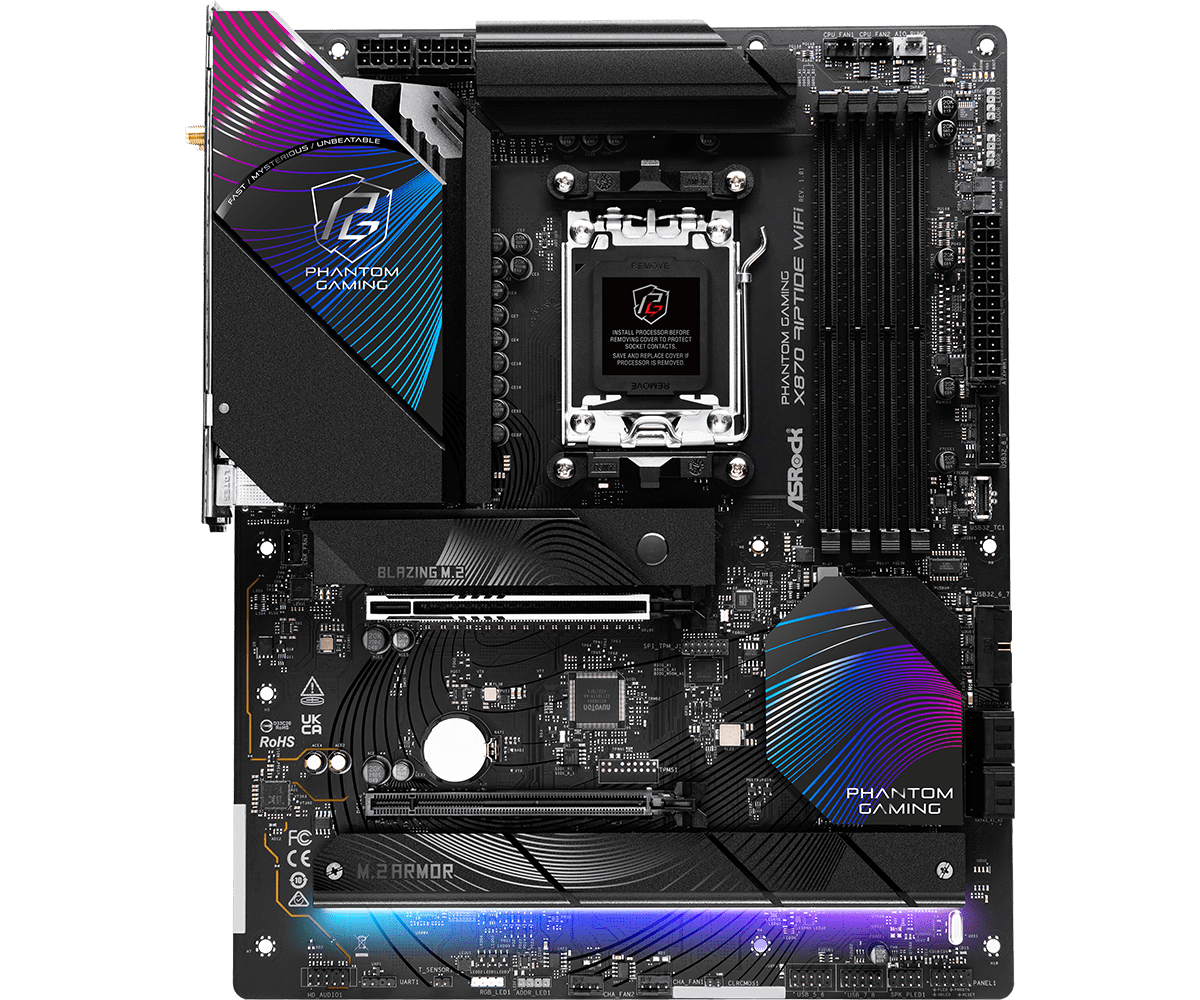 ASRock X870 Riptide WiFi ATX AM5 móðurborð - Image 3