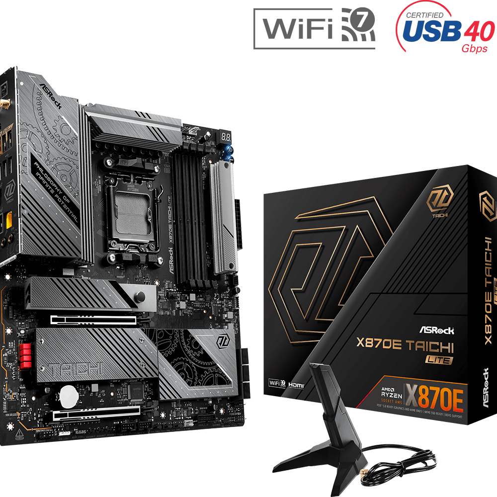 ASRock X870E Taichi Lite ATX AM5 móðurborð