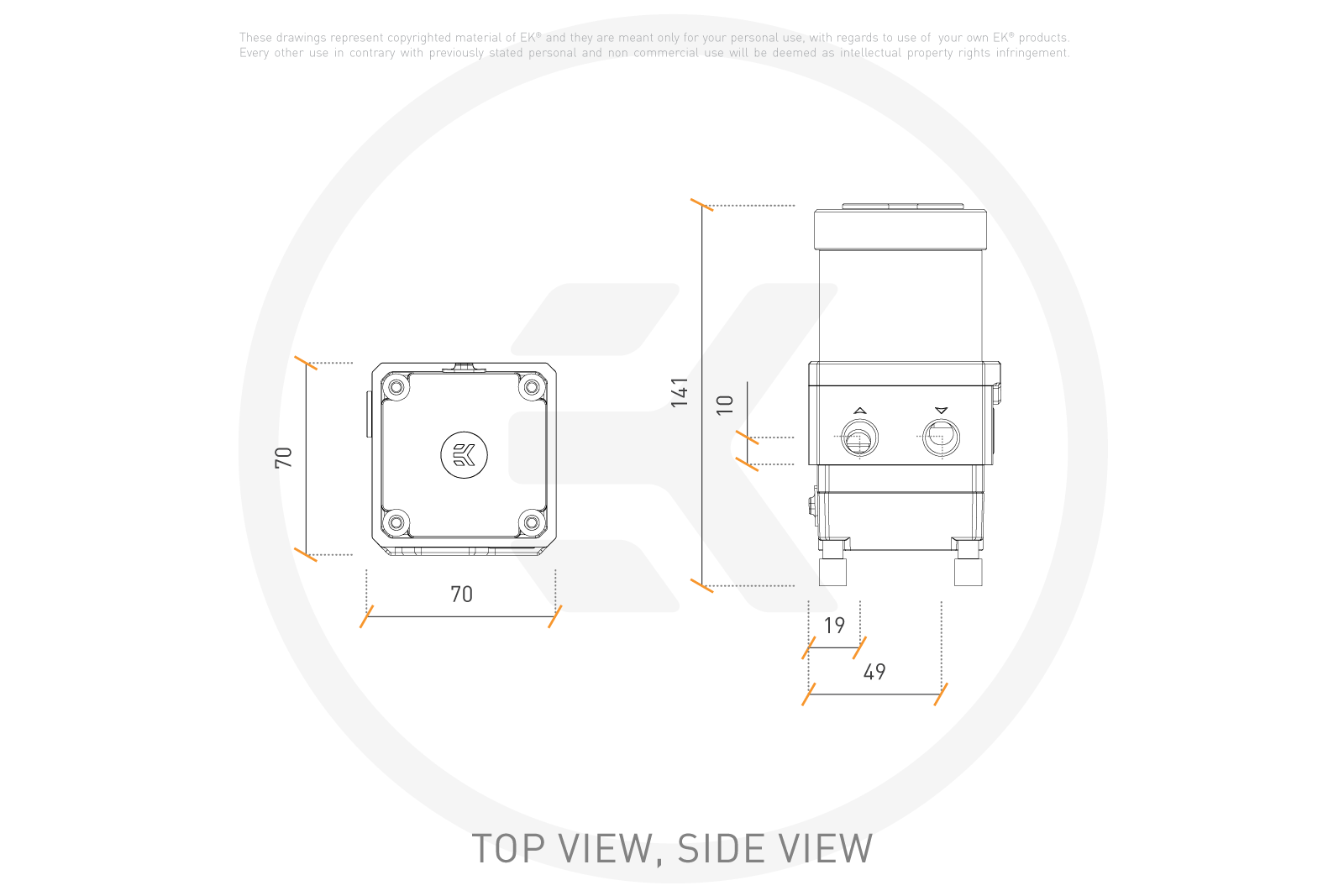 EK-Quantum Kinetic TBE 120 VTX PWM D-RGB - Plexi - Image 6