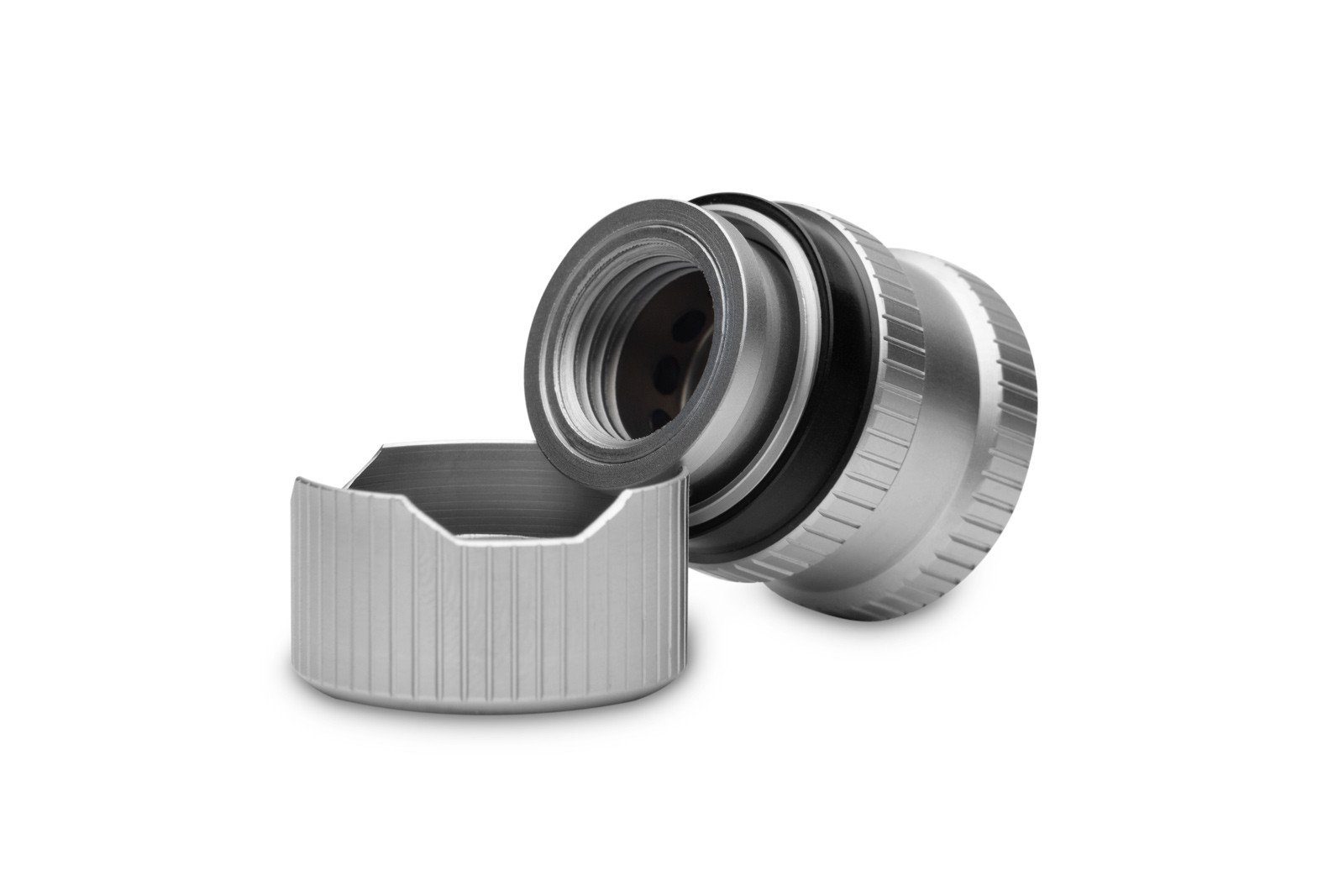 EK-Quantum Torque Drain Valve - Satin Titanium - Image 2