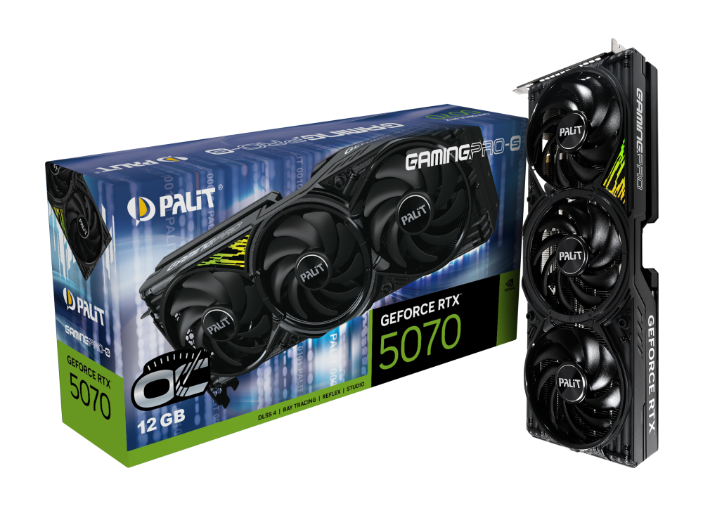 Palit GeForce RTX 5070 GamingPro-S OC, 12GB
