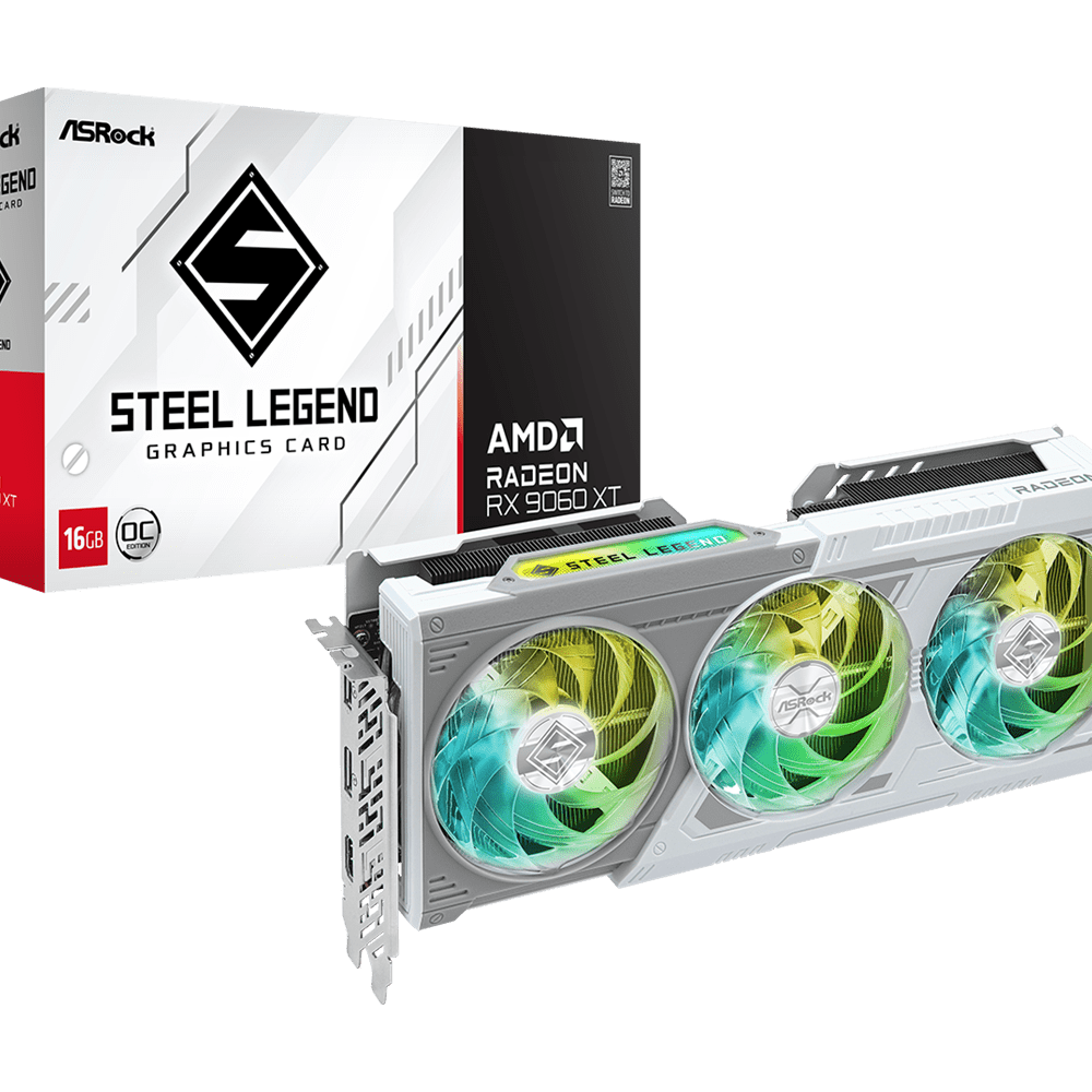 ASRock Radeon RX 9060XT Steel Legend 16GB OC
