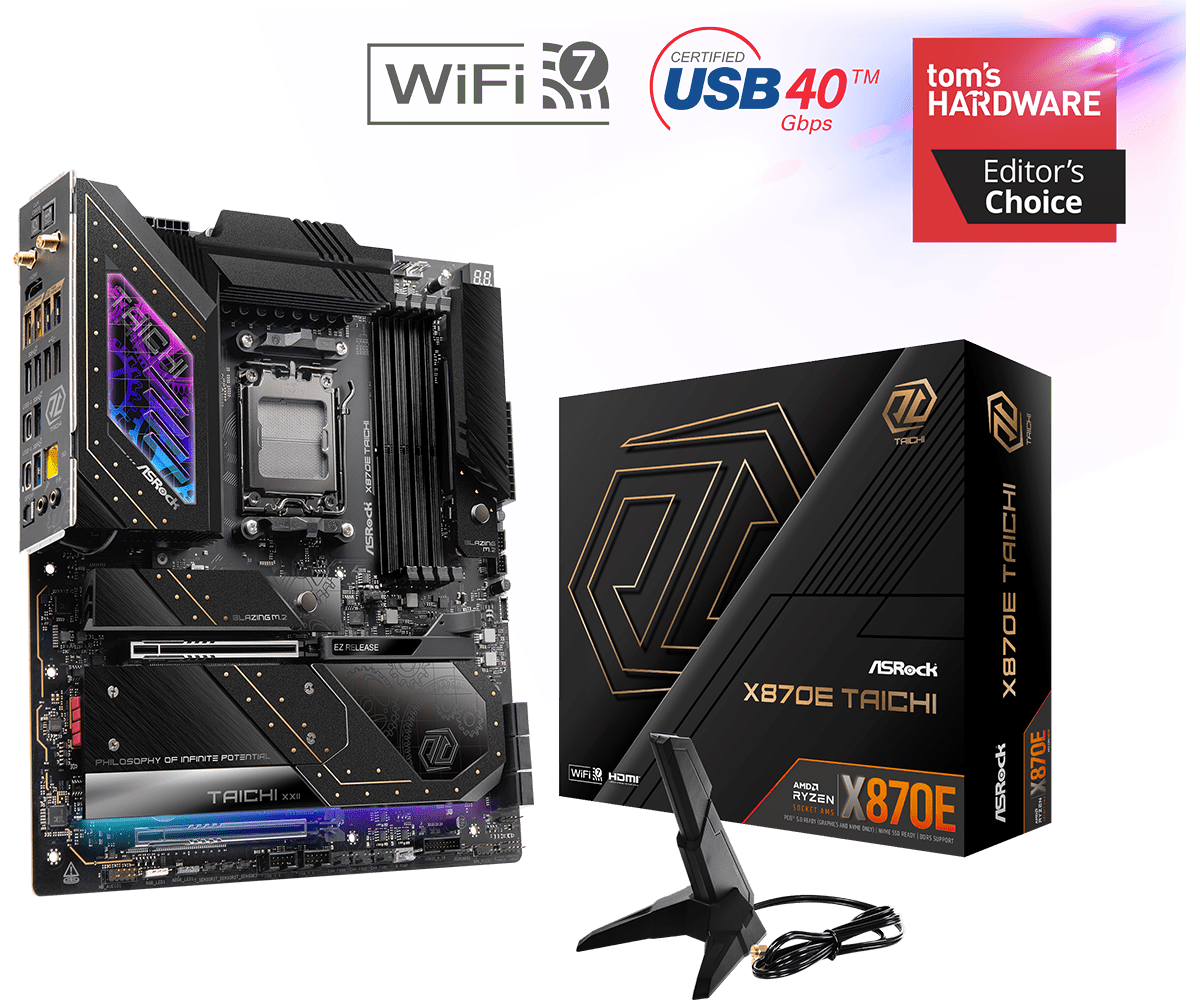 ASRock X870E Taichi ATX AM5 móðurborð