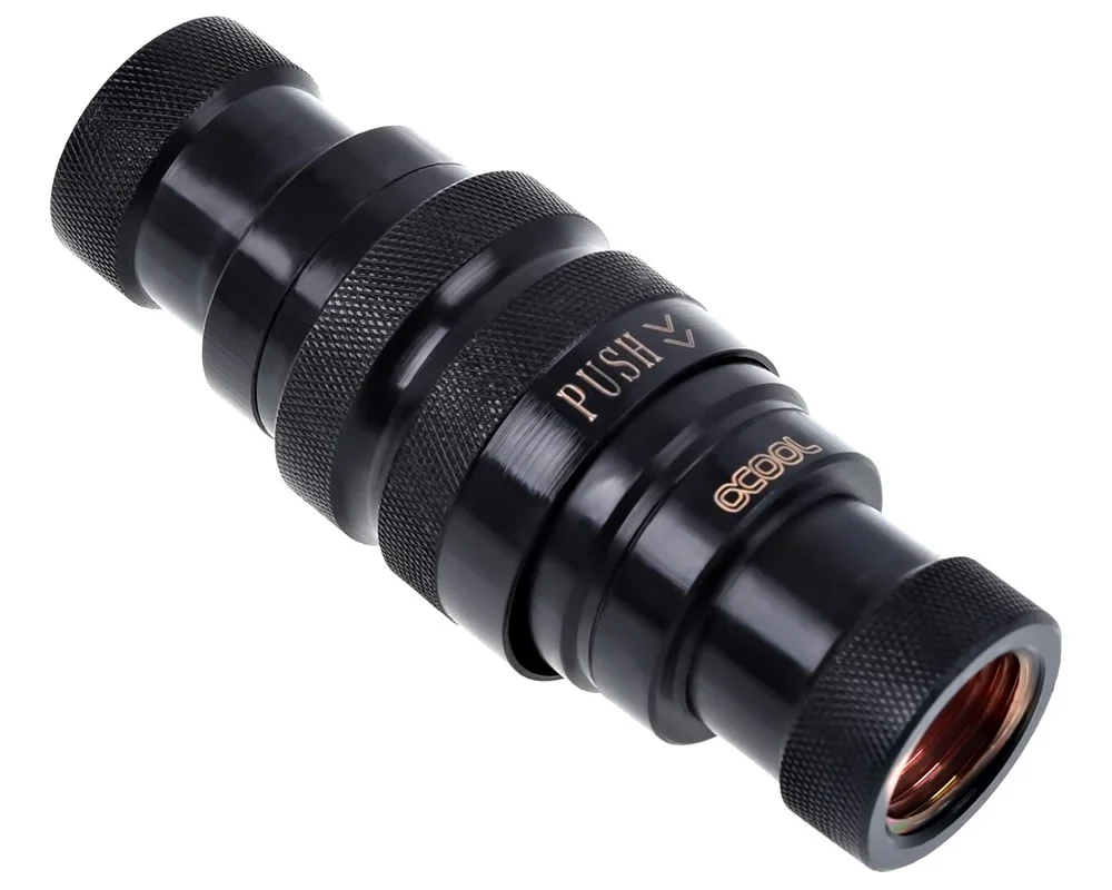 Alphacool Eiszapfen quick release connector kit G1/4 inner thread - Deep Black