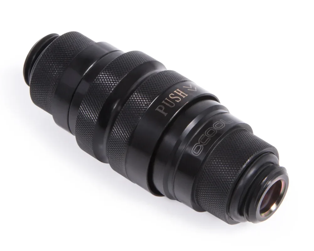 Alphacool Eiszapfen quick release connector kit G1/4 outer thread - Deep Black