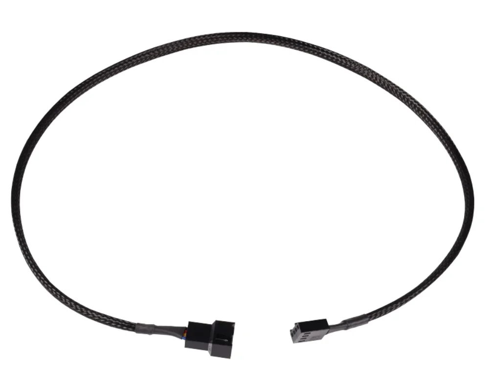 Alphacool fan cable 4-pin to 4-pin extension 60cm Black