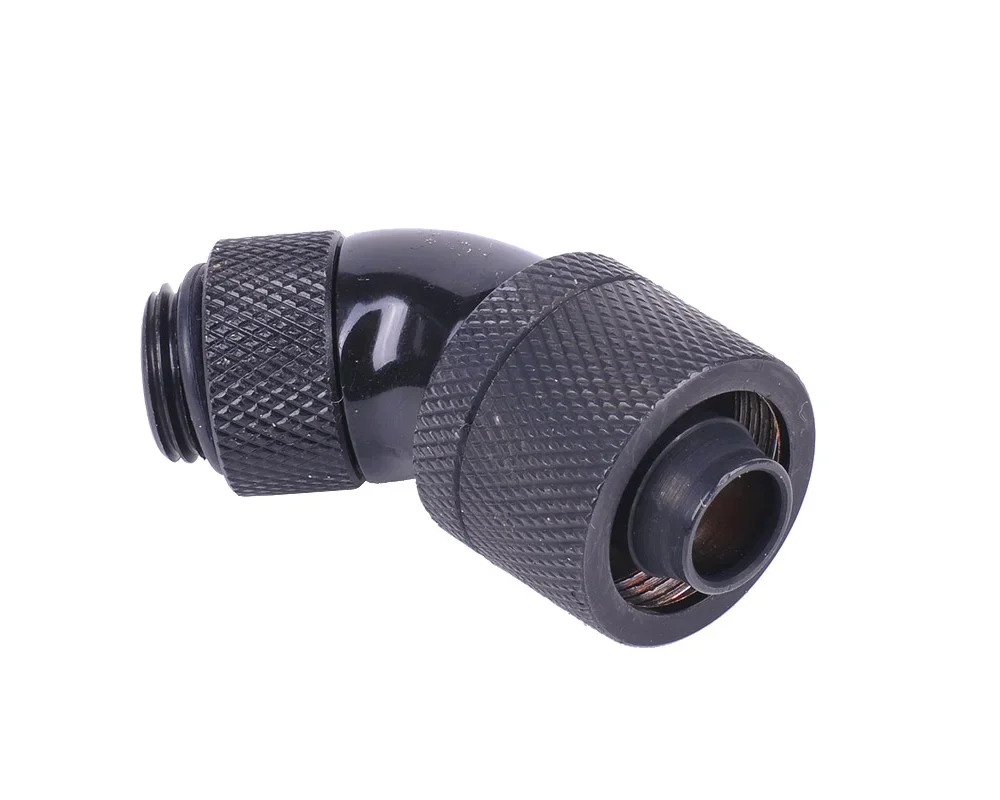 Alphacool HF 16/10 screw-on nozzle 45° rotatable G1/4 - Deep Black
